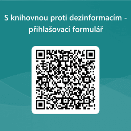 QRCode pro S knihovnou proti dezinformacím - přihlašovací formulář